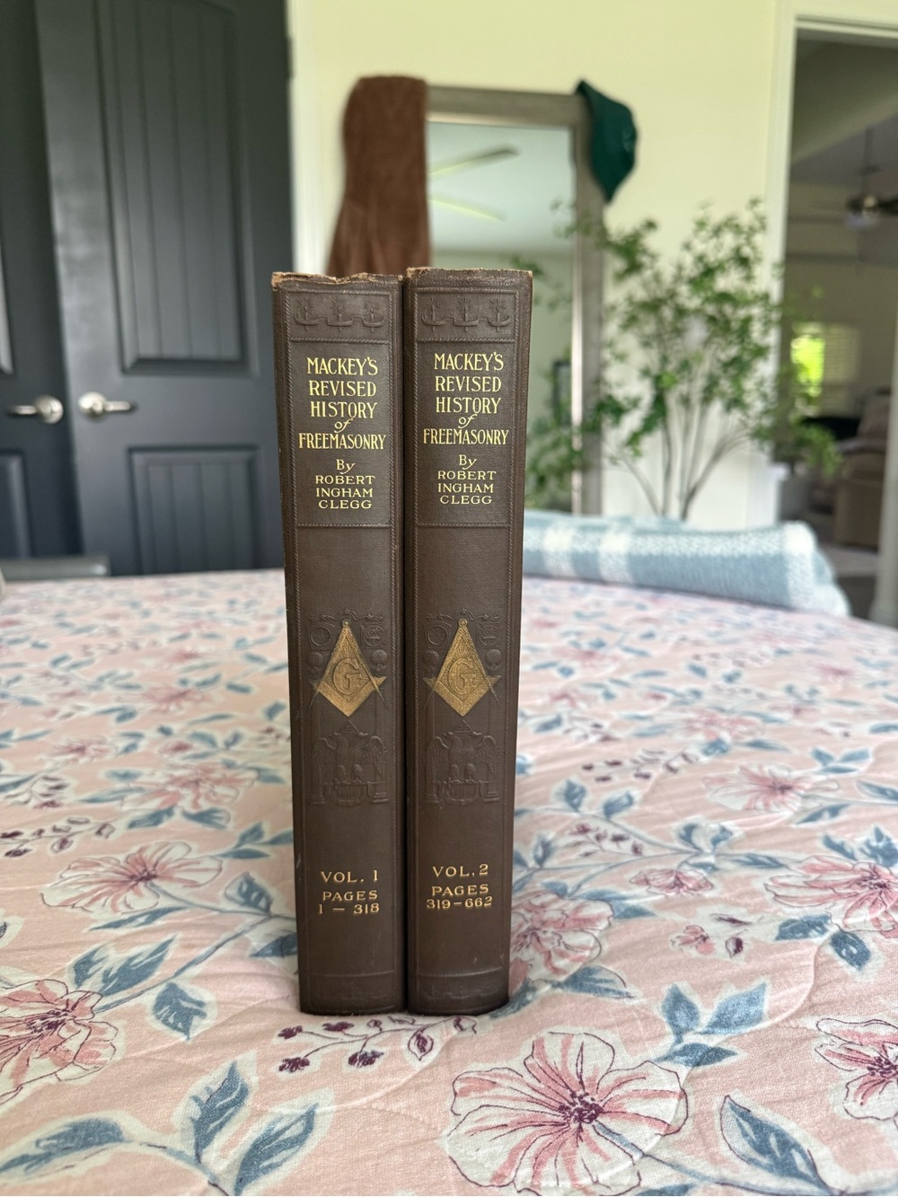 Antique 1921 Robert Mackey's History of Freemasonry Volume l & ll